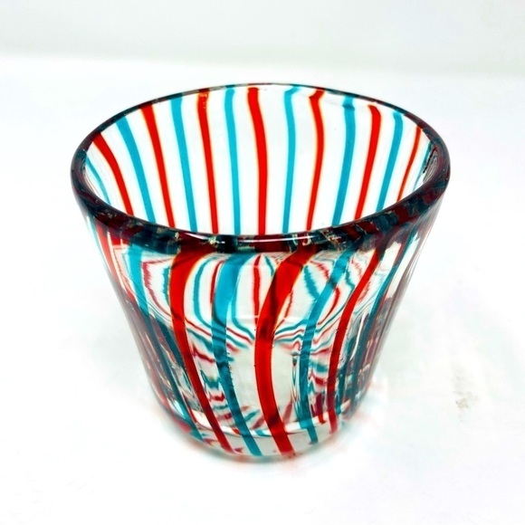 Anthropologie Set Of 3 Tumbler, votive Pietro Glass Decor - Picture 7 of 11